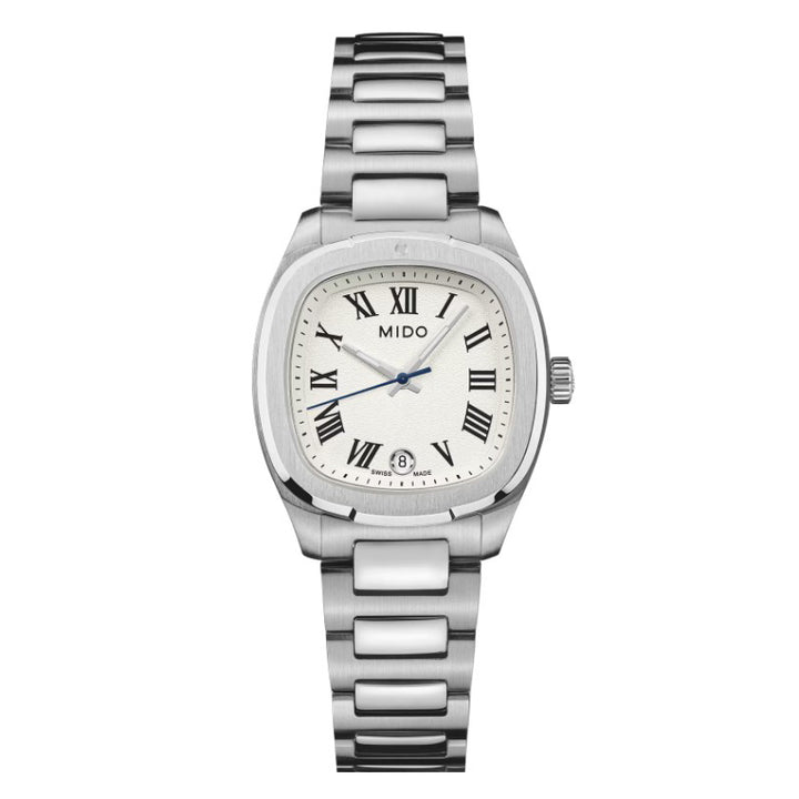 Montre Mido Multifort TV 28mm acier quartz ivoire M049.110.11.263.00