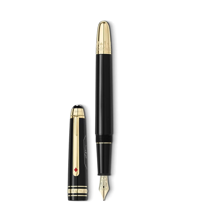 Montblanc Füllfederhalter Meisterstück Around The World in 80 Days mit anthrazitfarbener Spitze M 128472