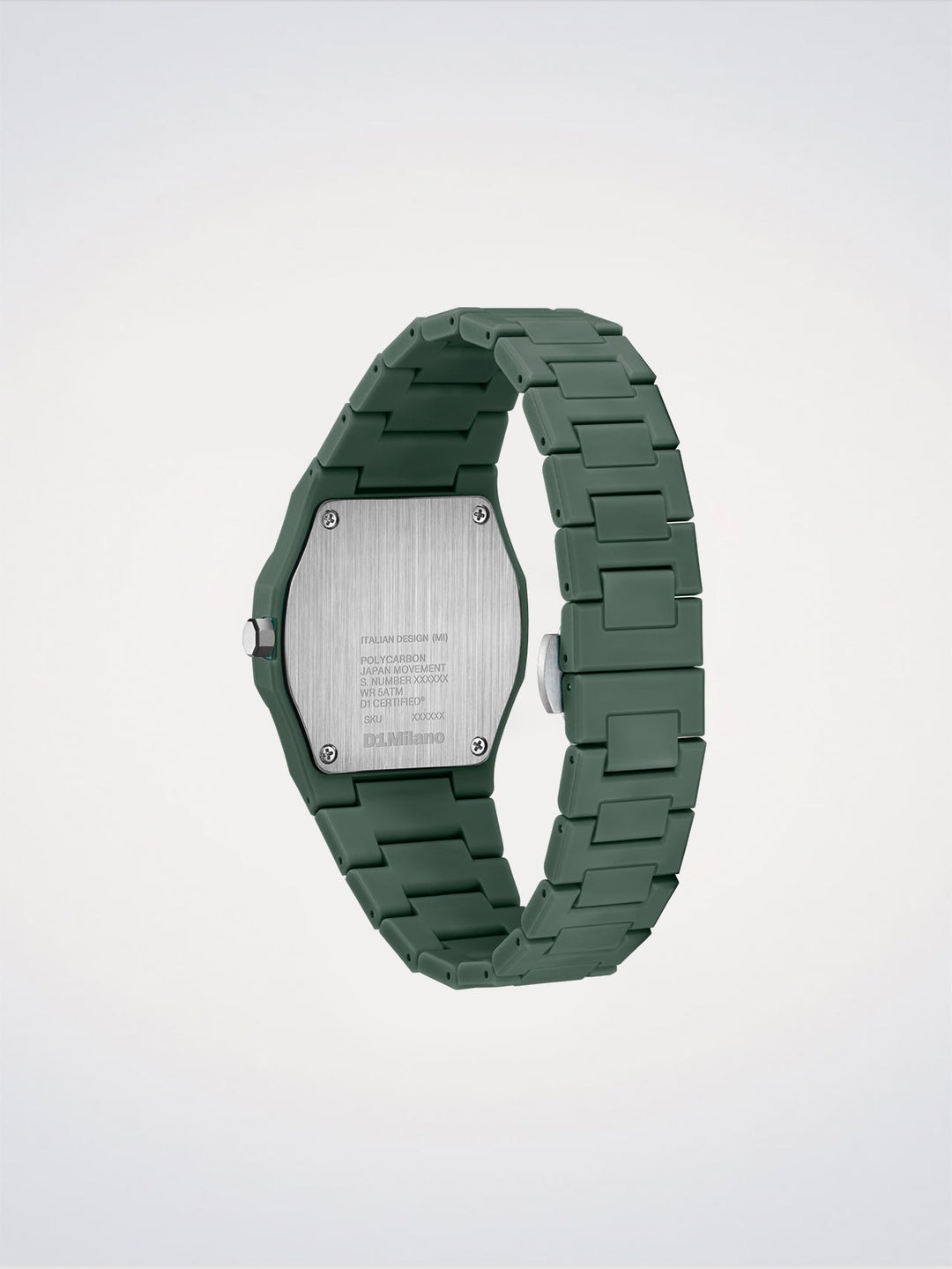 D1 Milano Green Legacy Polycarbonat-Uhr 40,5 mm D1-PCBJ42