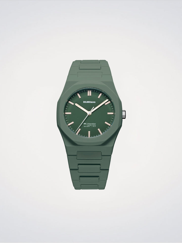 D1 Milano Green Legacy Polycarbonat-Uhr 40,5 mm D1-PCBJ42
