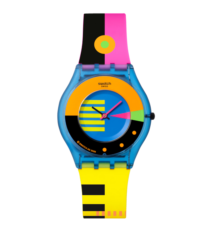 Swatch-Uhr NEON FLUMOTIONS Originals Skin 34mm SS08S101