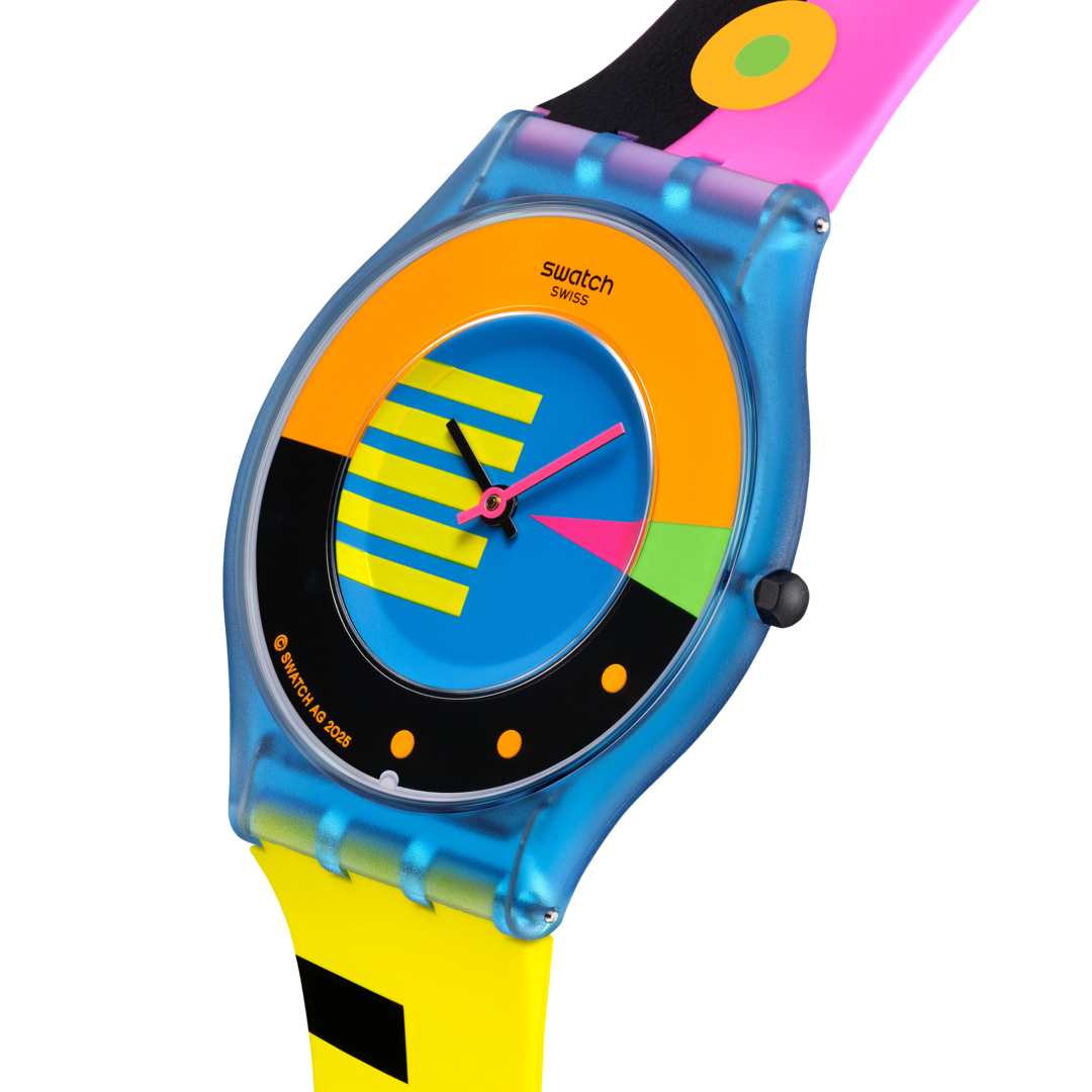 Swatch-Uhr NEON FLUMOTIONS Originals Skin 34mm SS08S101