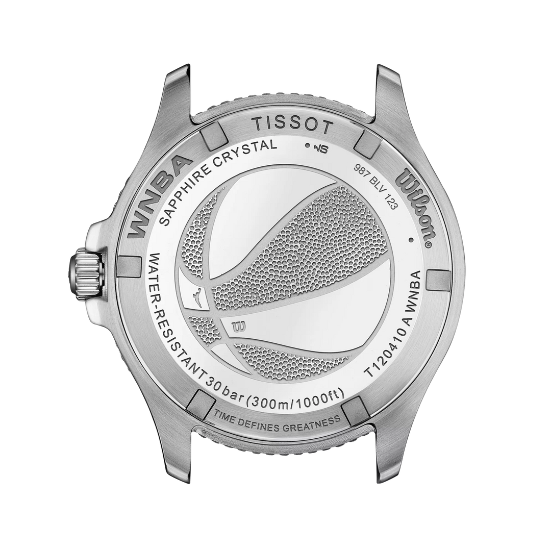 Tissot Watch Seastar Wilson WNBA Special Edition 40 mm Silber Quarz Stahl T120.410.17.011.00