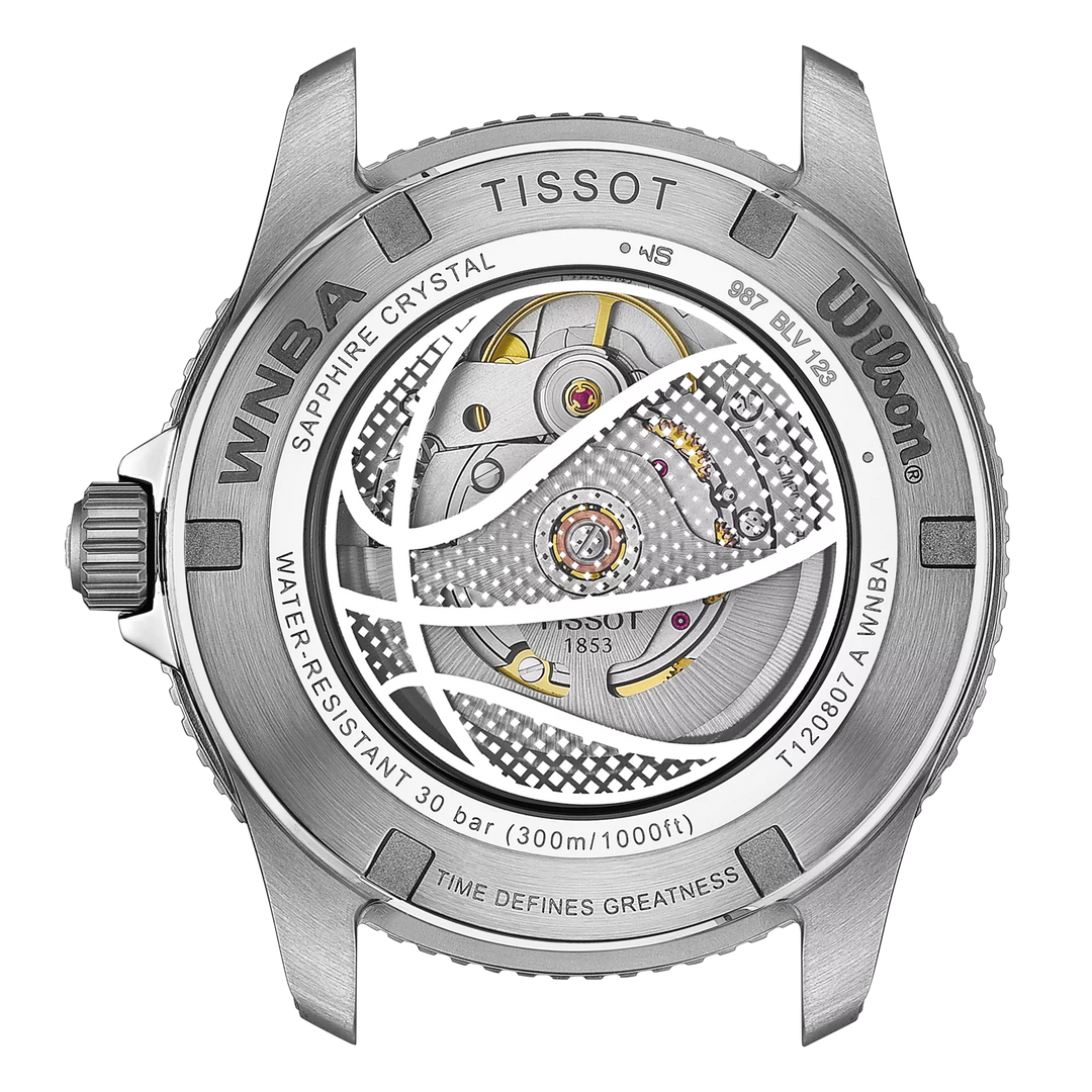 Tissot Watch Seastar Wilson WNBA Special Edition 40mm sort automatisk stål T120.807.17.051.00