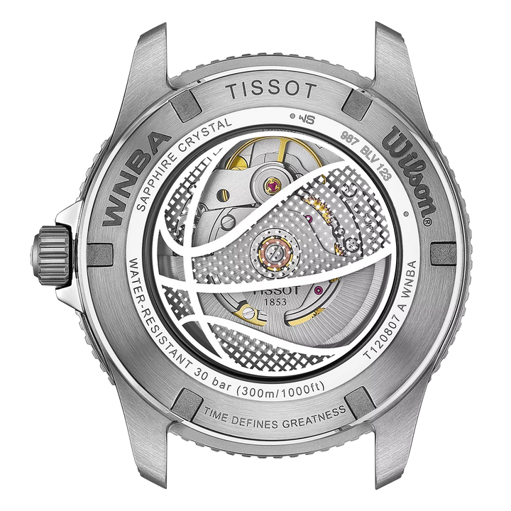 Tissot Watch Seastar Wilson WNBA Special Edition 40mm sort automatisk stål T120.807.17.051.00