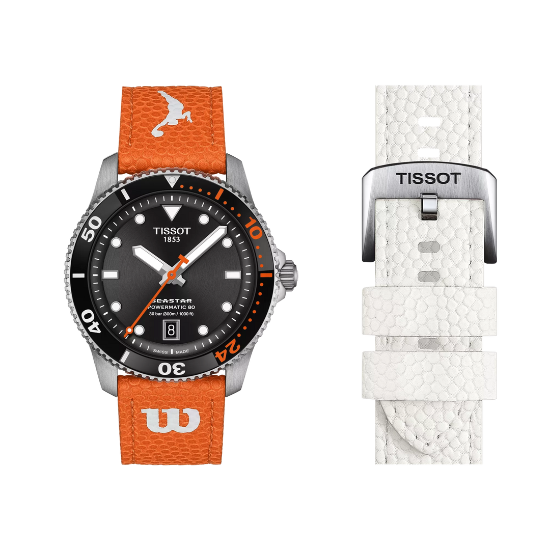 Tissot Watch Seastar Wilson WNBA Special Edition 40mm sort automatisk stål T120.807.17.051.00