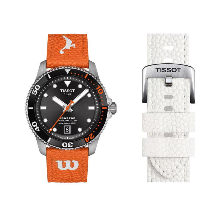 Tissot Watch Seastar Wilson WNBA Special Edition 40mm sort automatisk stål T120.807.17.051.00