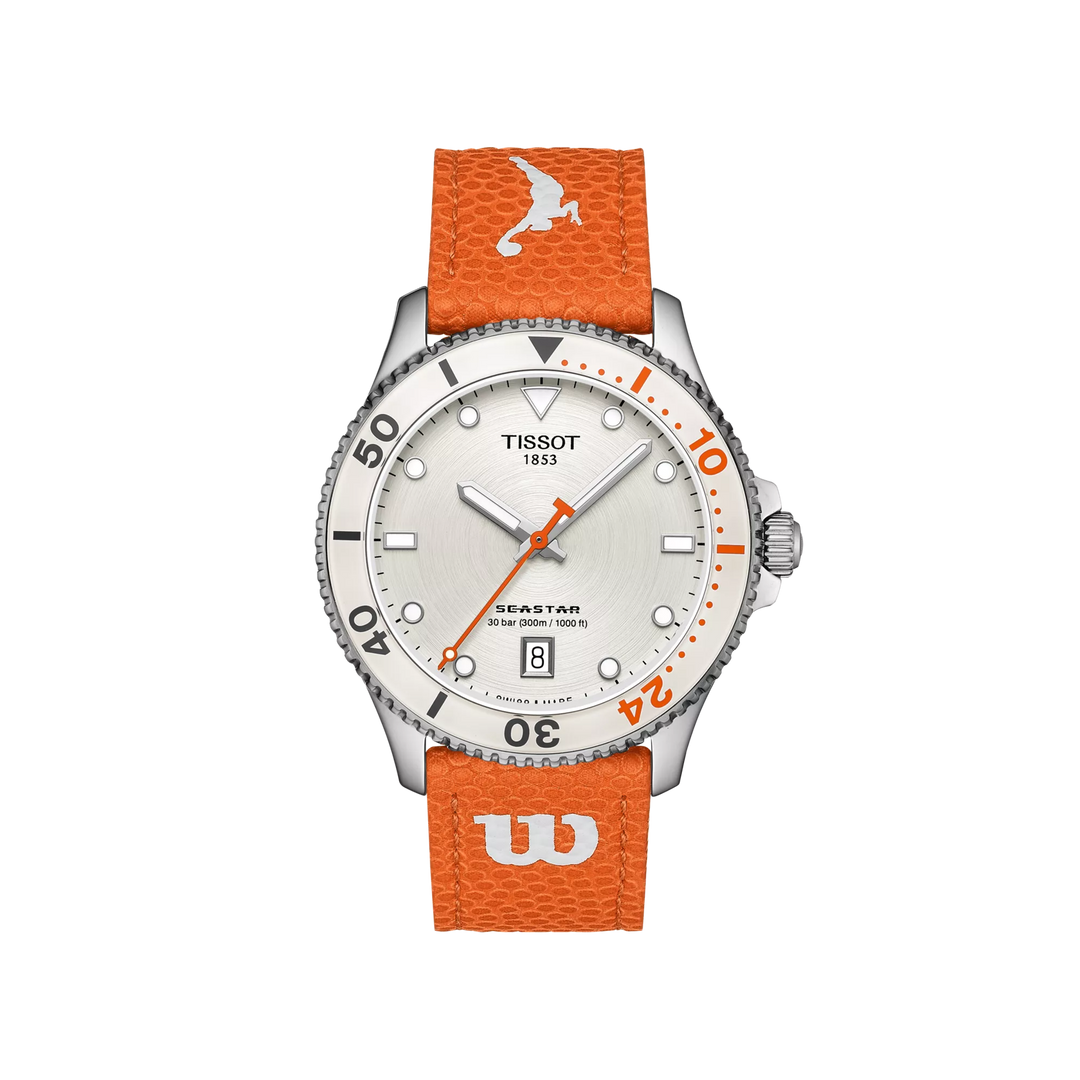 Tissot Watch Seastar Wilson WNBA Special Edition 40 mm Silber Quarz Stahl T120.410.17.011.00