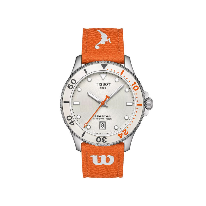 Tissot Watch Seastar Wilson WNBA Special Edition 40 mm Silber Quarz Stahl T120.410.17.011.00