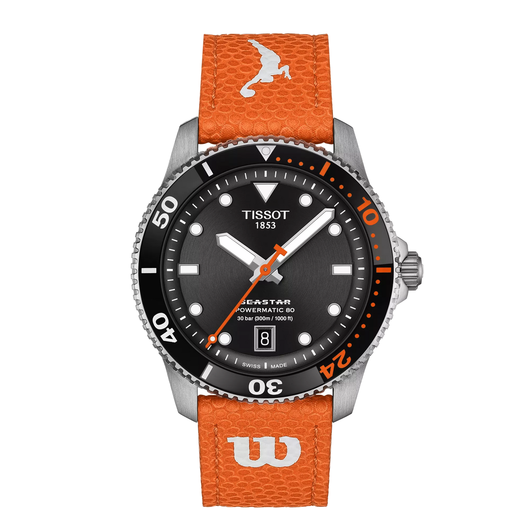 Tissot Watch Seastar Wilson WNBA Special Edition 40mm sort automatisk stål T120.807.17.051.00