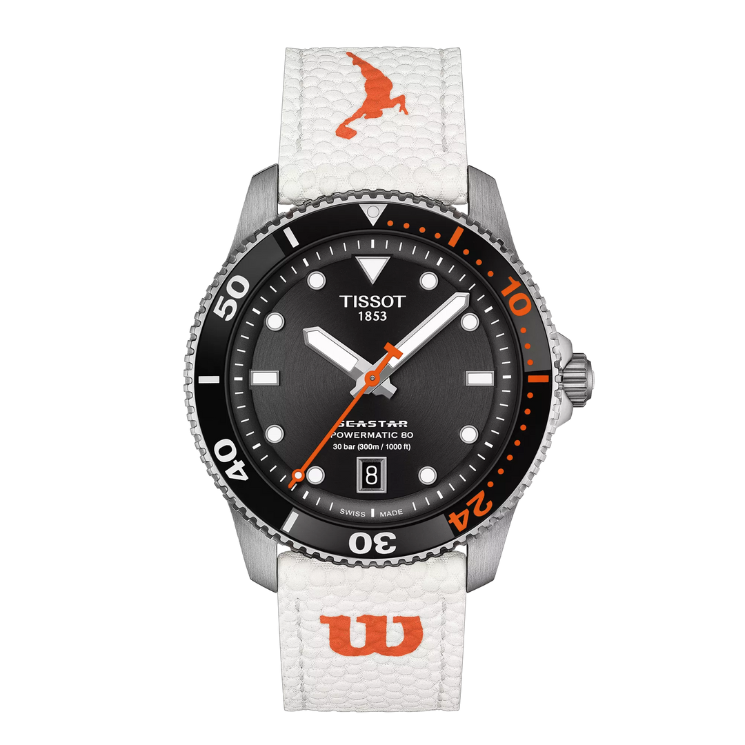 Tissot Watch Seastar Wilson WNBA Special Edition 40mm sort automatisk stål T120.807.17.051.00