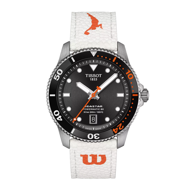 Tissot Watch Seastar Wilson WNBA Special Edition 40mm sort automatisk stål T120.807.17.051.00