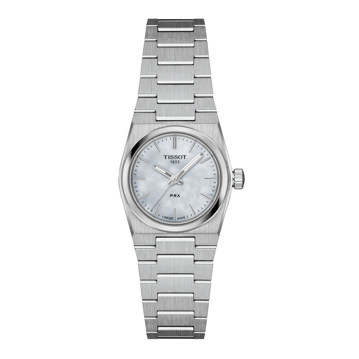 Tissot-Uhr PRX 25 mm Perlmutt-Quarzstahl T137.010.11.111.00