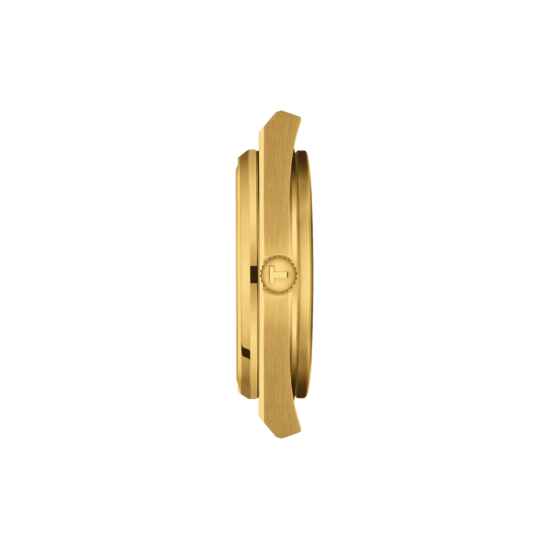 Tissot Clock Prx PowerMitic 80 40mm Champagne Automatische stalen afwerking PVD Gold Gold T137.407.33.021.00