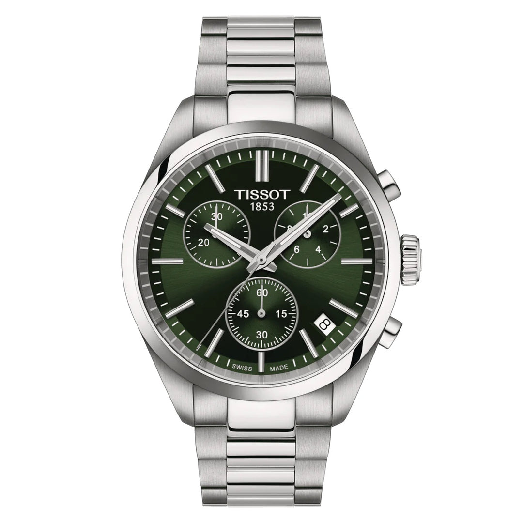 Tissot Watch PR 100 Chorograph 40mm Green Quartz T150.417.11.091.00 uur