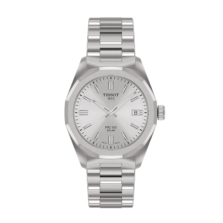 Tissot PRC 100 Solar 39mm argento quarzo acciaio T151.822.11.031.00