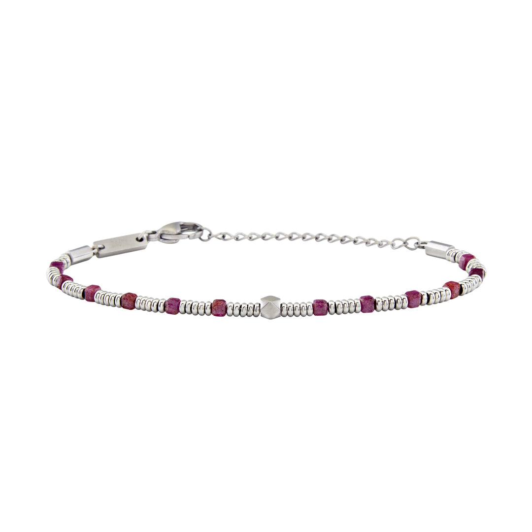 Breil pulseira de aço Priam Ruby Root TJ3646