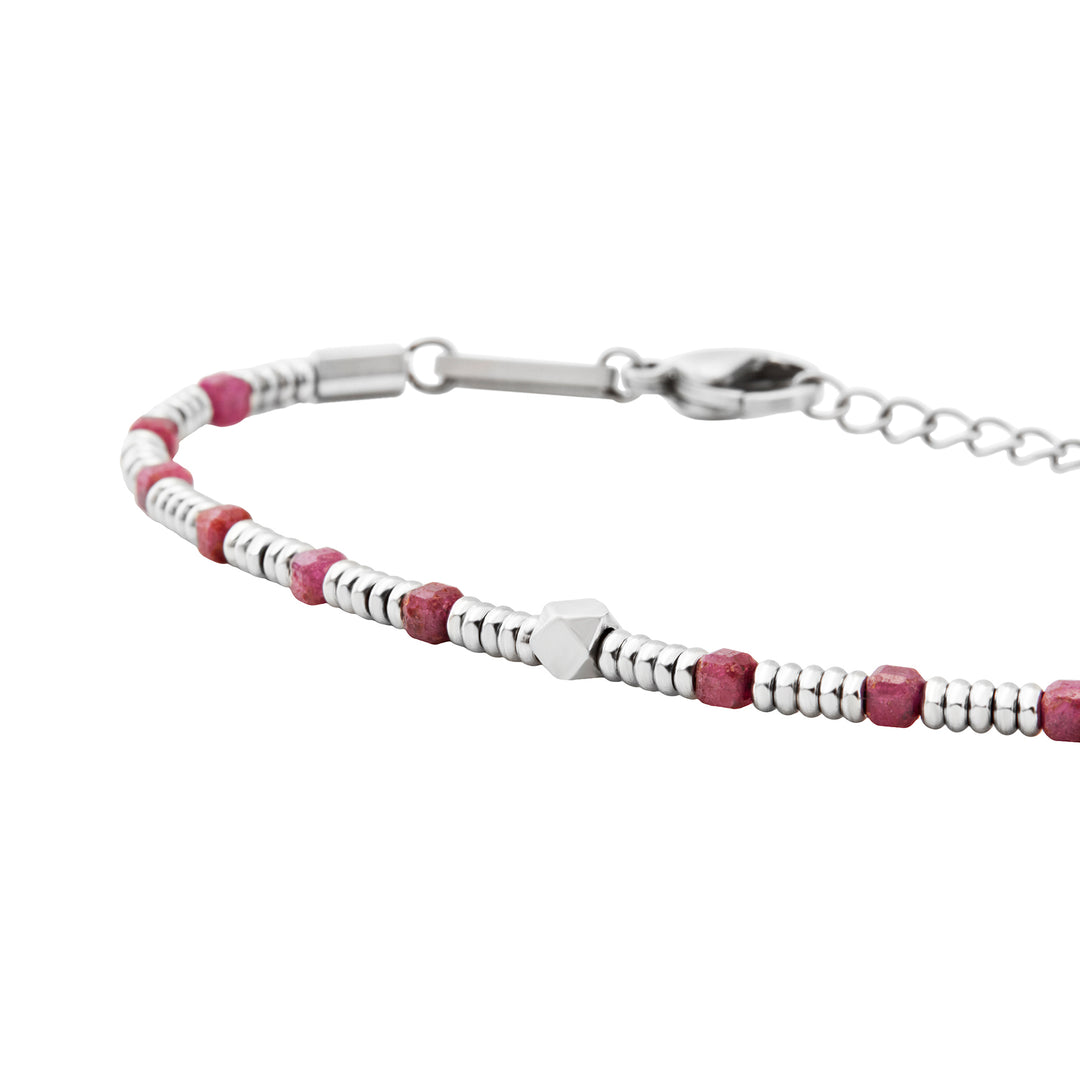 Breil pulseira de aço Priam Ruby Root TJ3646