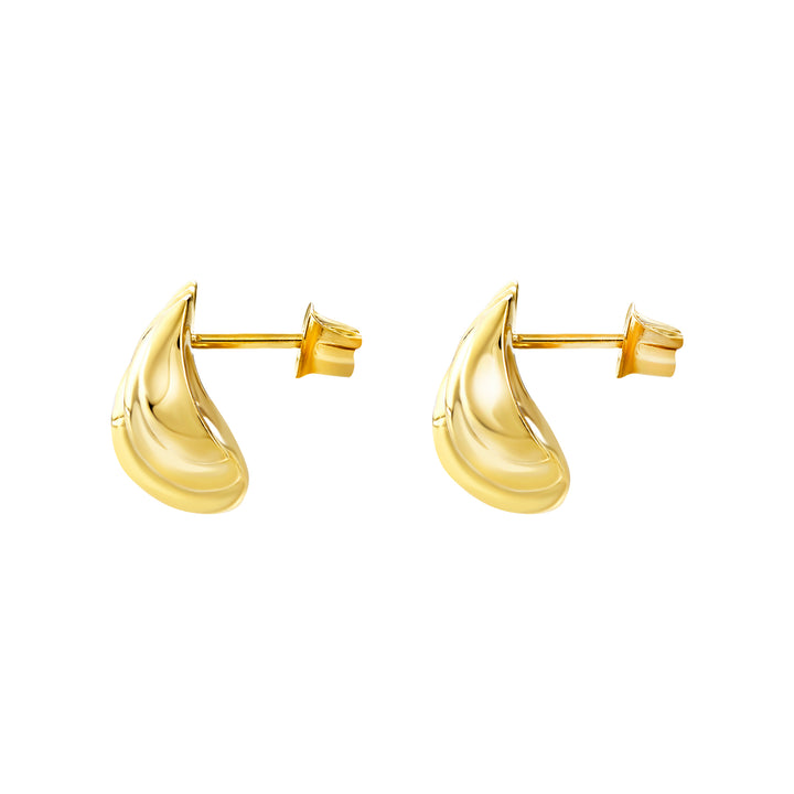 Breil Globe earrings in steel with IP gold finish TJ4073
