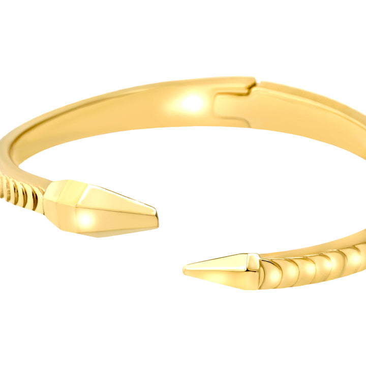 Breil bracciale rigido Hypnotic acciaio finitura Pvd oro 14K TJ4207
