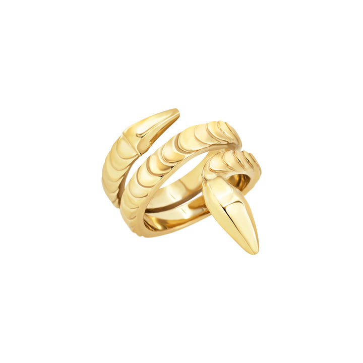 Breil Hypnotic Ring aus Stahl mit 14-karätigem Gold-PVD-Finish TJ4211