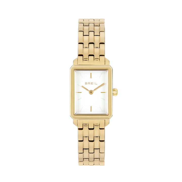 Breil reloj Carré 20x24mm blanco acero de cuarzo acabado oro IP TW2078