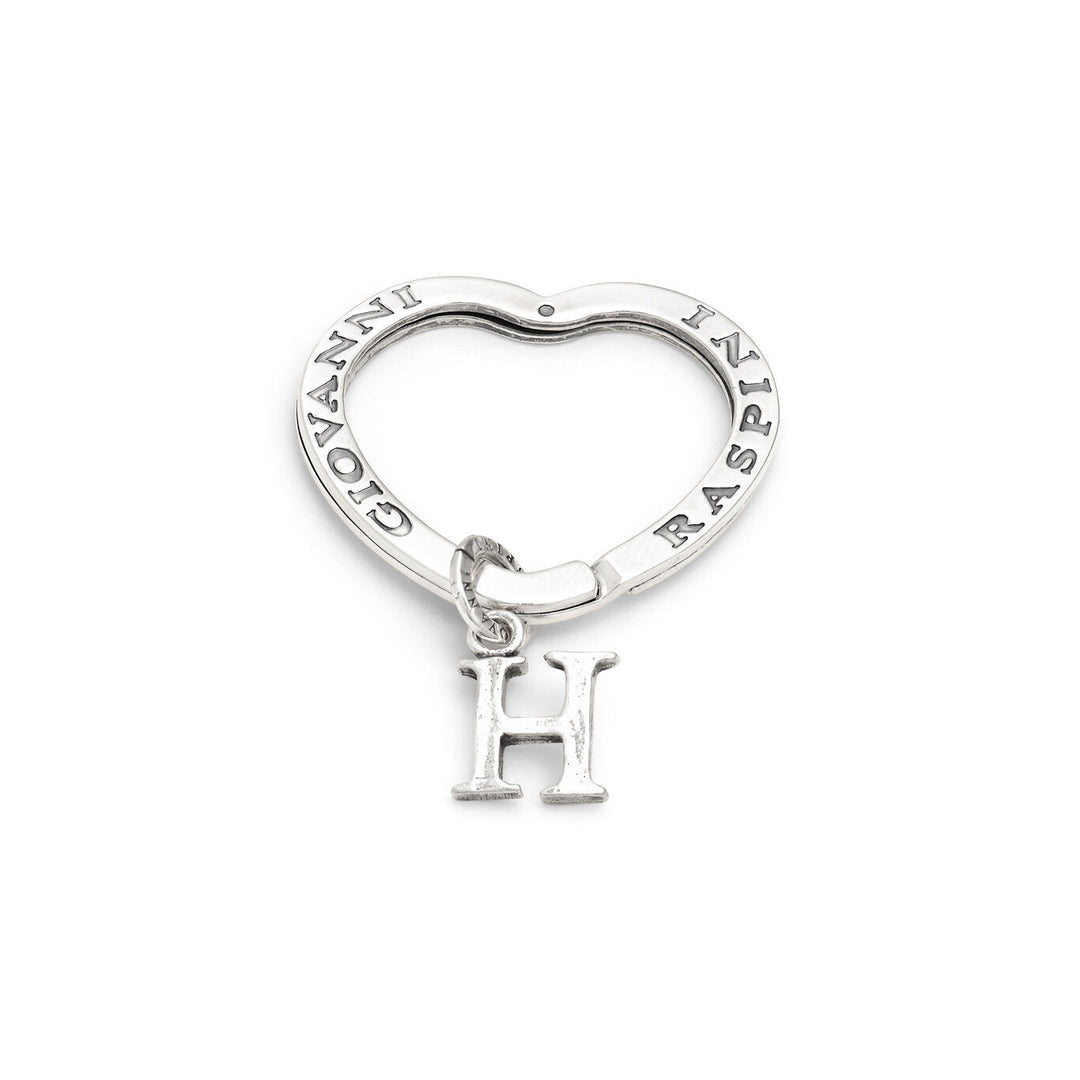 Porte-clés Giovanni Raspini lettre h Porte-clés en argent 925 X01437
