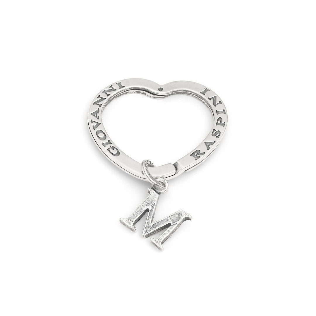 Porte-clés Giovanni Raspini lettre m Porte-clés en argent 925 X01432