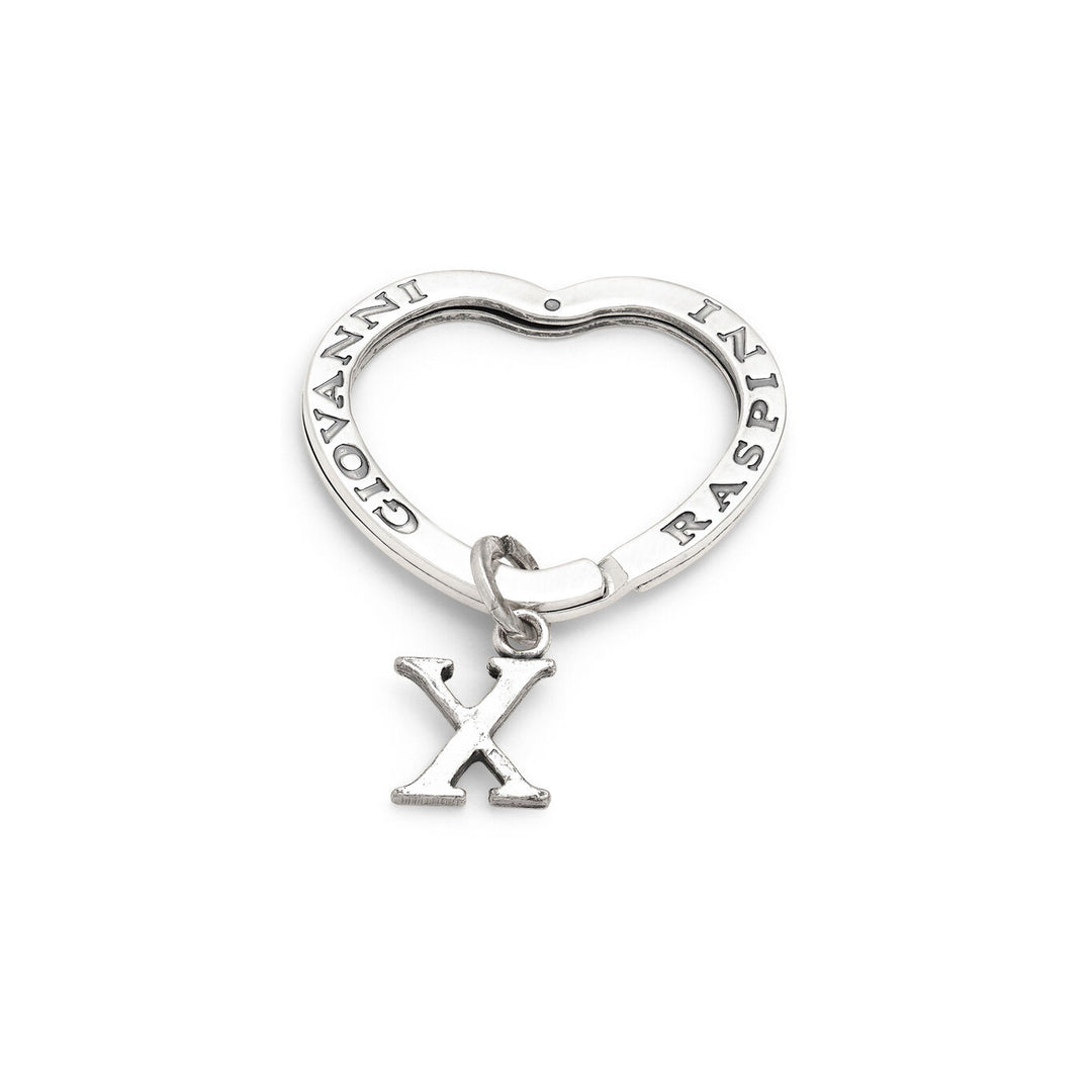 Porte-clés Giovanni Raspini lettre x Porte-clés en argent 925 X01421