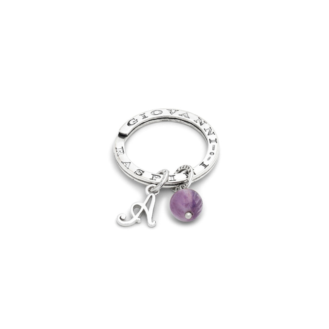 Giovanni Raspini Schlüsselanhänger Luce Viola Silber X01700
