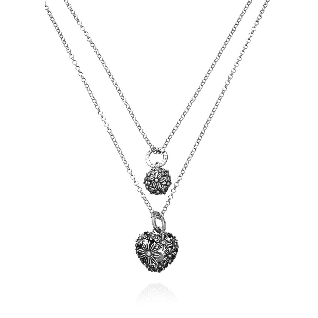 Giovanni Raspini Collana Charm Margherite argento X01768