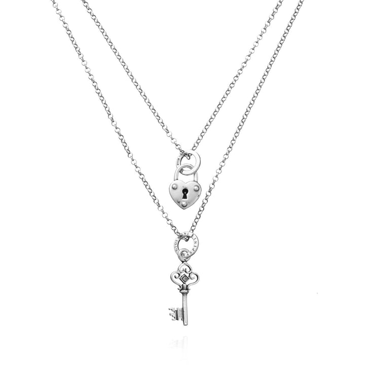 Collier cadenas et clés en argent Giovanni Raspini X01770