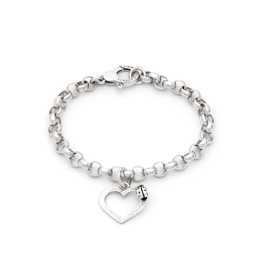 Bracelet coeur coccinelle Giovanni Raspini argent X01781