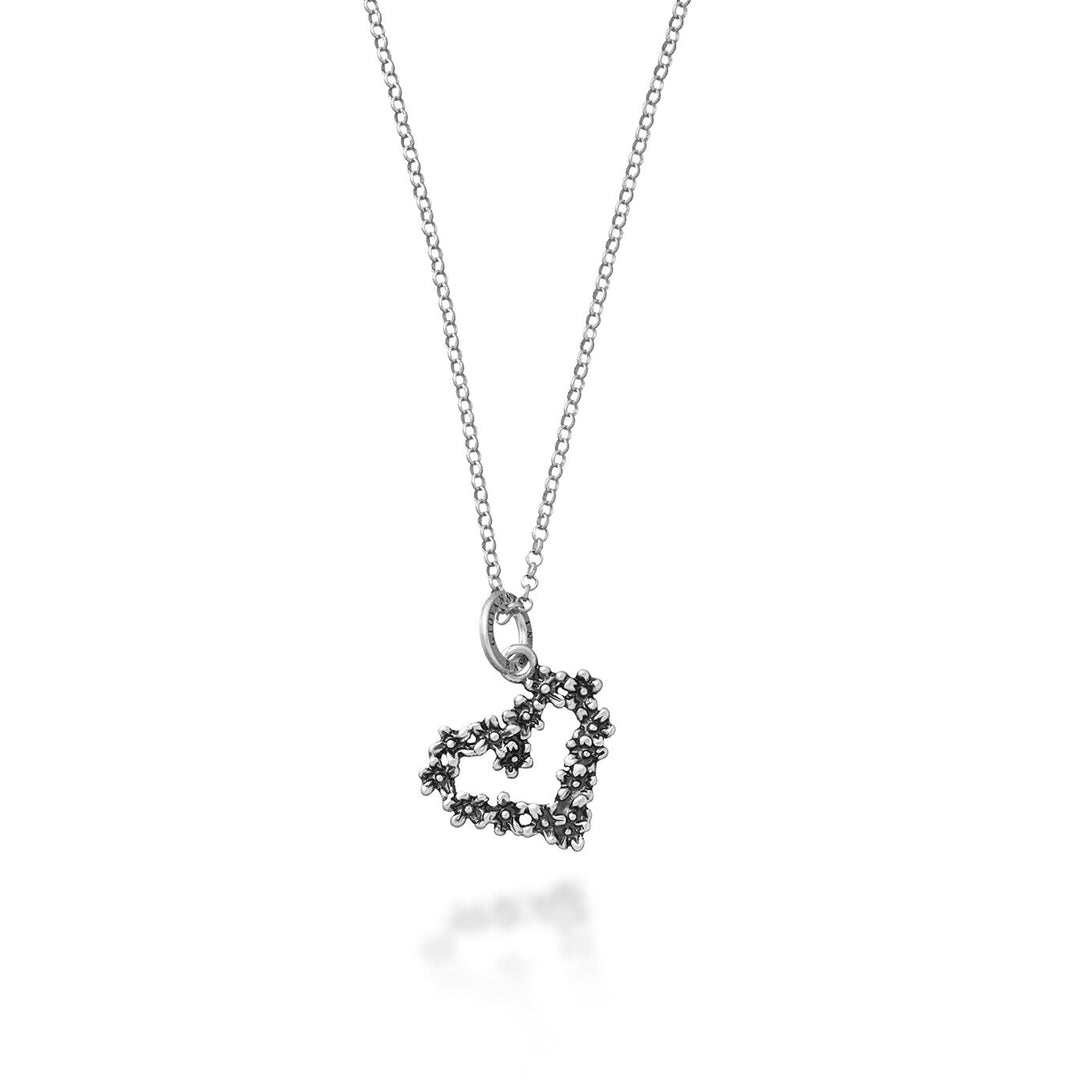 Giovanni Raspini Collana Cuore Margherite argento X01793