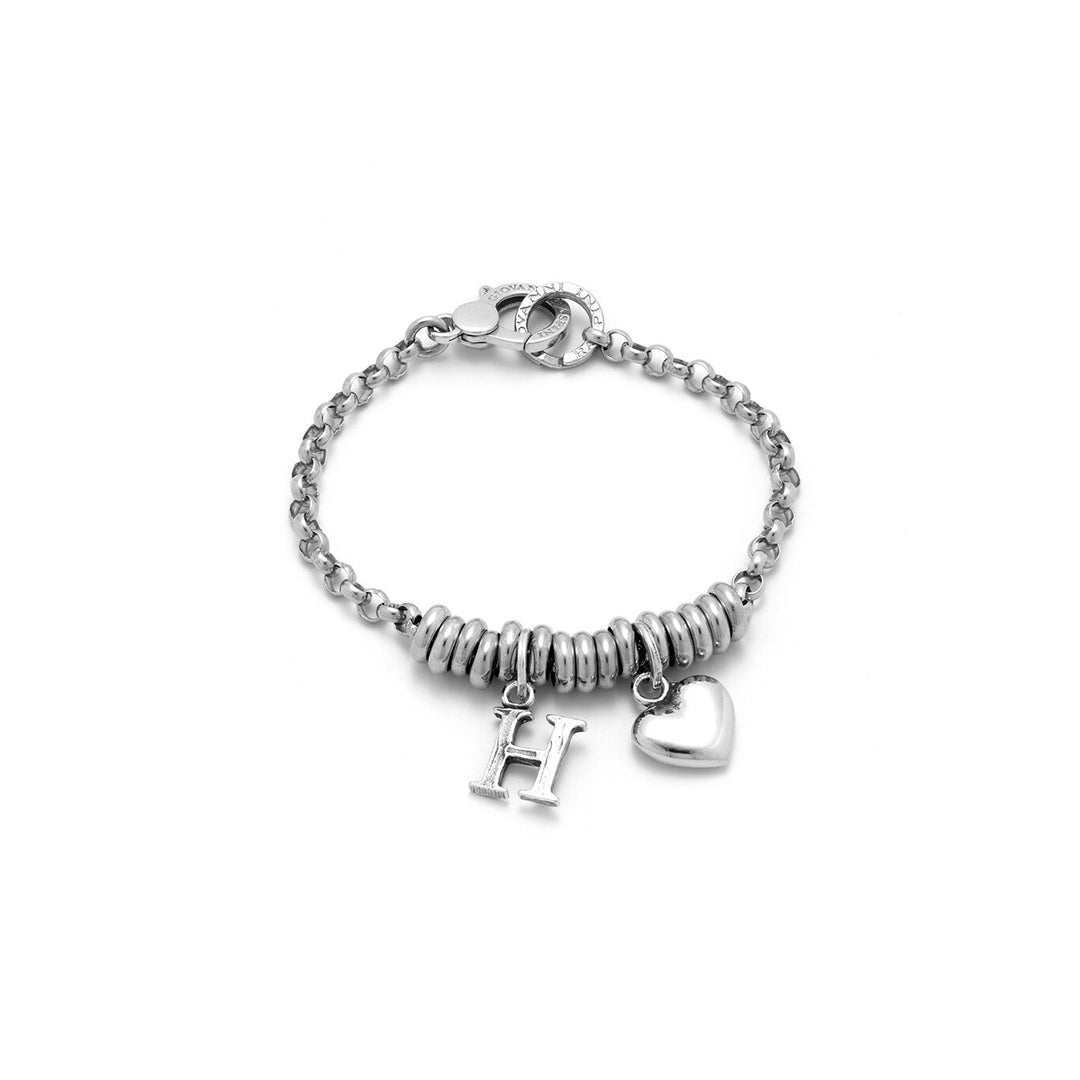Bracelet Giovanni Raspini Coeur et Lettre H en argent X01890
