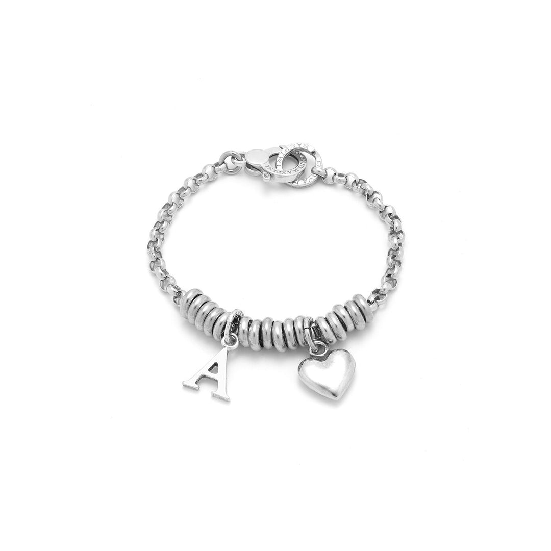 Bracelet Giovanni Raspini Coeur et Lettre A en argent X01897
