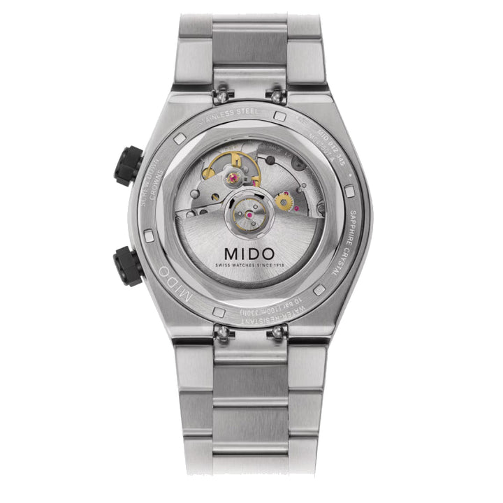 Mido Uhr Multifort 8 Two Crowns 38,4 x 40 mm schwarzer Automatikstahl M047.507.11.051.00