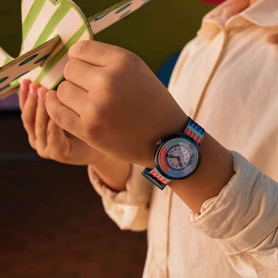 Flik Flak Uhr STRIPY STRIPES Story Time 32mm FBNP243