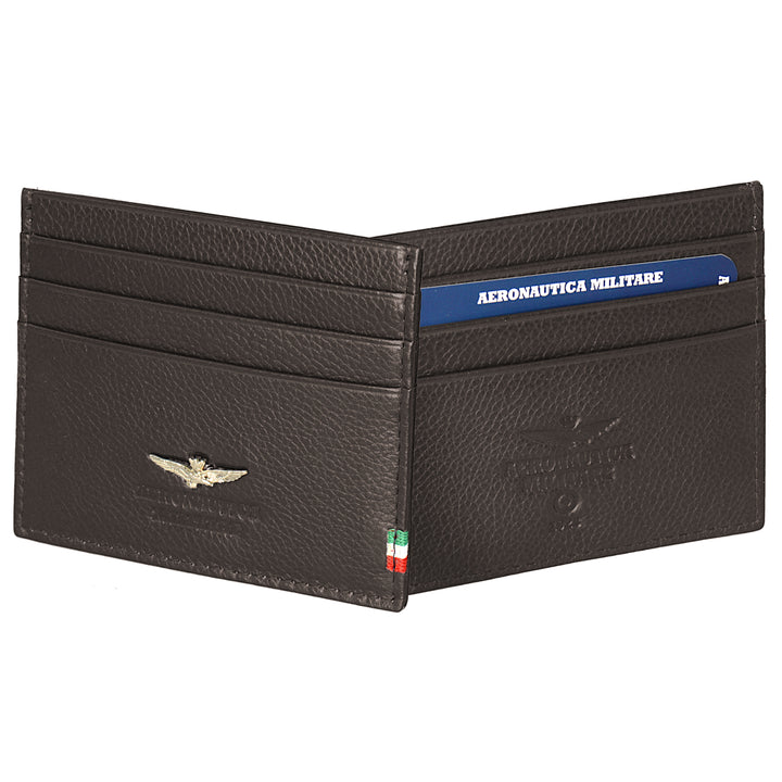 Aeronautica Militare Portacarte di credito Flag in pelle AM106-MO