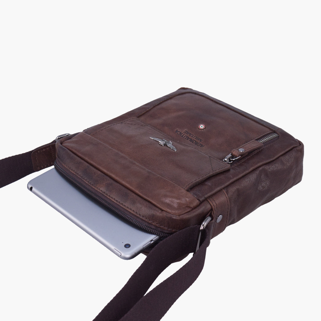 Aeronautica Militare Vintage AM303-MO mittelgroßer Tablet-Halter-Schultergurt