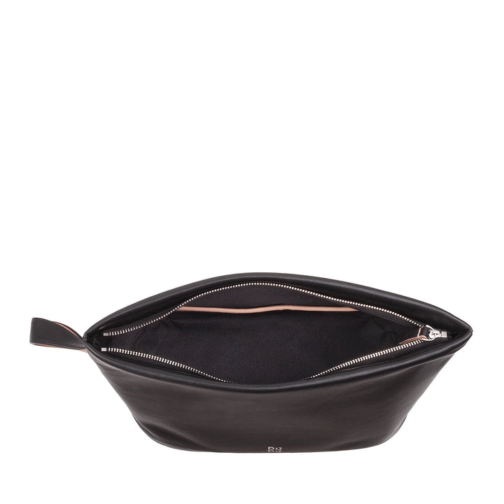 DUDU Beauty Case für Damen und Herren aus Leder mit Reißverschluss, große Kulturtasche in leuchtenden Farben, ideal für Reisen, Fitnessstudio, Spa, wasserabweisende Innenausstattung