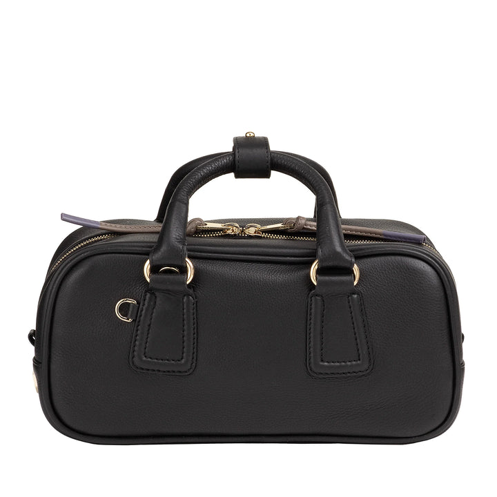 DUDU Grand Sac Cartable en Cuir pour Femme avec Bandoulière Amovible, Spacieux et Élégant - Sac Main et Bandoulière avec Fermeture Éclair, Double Poignées