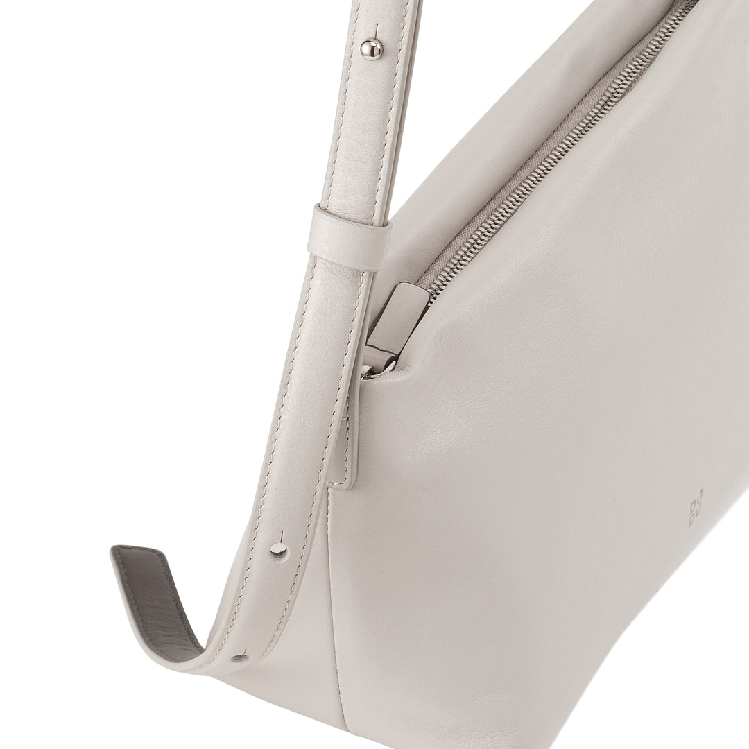 DUDU Kleine Damen-Umhängetasche aus weichem Leder, Umhängetasche, Reißverschluss, elegante City-Mode-Abendhandtasche