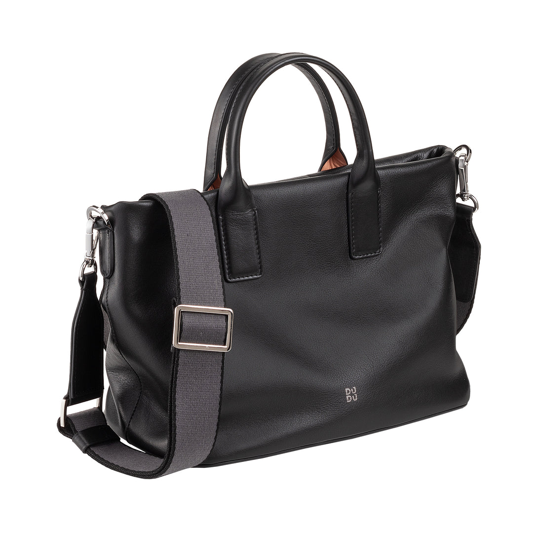 DUDU Damen-Lederhandtasche mit Schultergurt, kleine mittelgroße Umhängetasche mit Reißverschluss und abnehmbarem Schultergurt, elegante bunte Handtasche