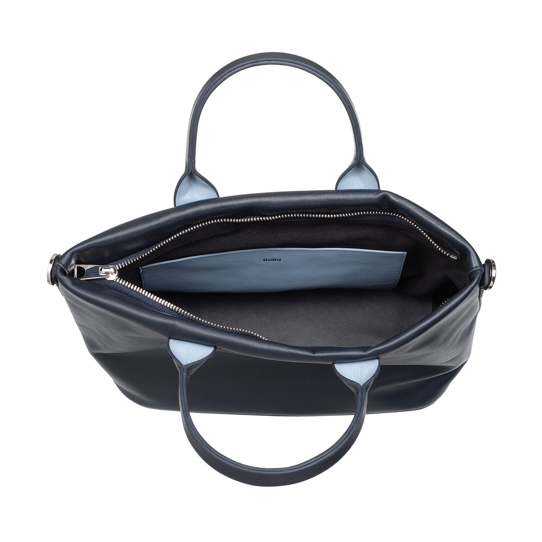 DUDU Damen-Lederhandtasche mit Schultergurt, kleine mittelgroße Umhängetasche mit Reißverschluss und abnehmbarem Schultergurt, elegante bunte Handtasche
