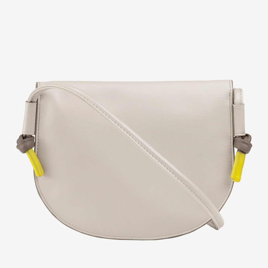 DUDU Kleine Damen-Umhängetasche aus Leder, schlanke Handtasche im kompakten Design mit Knopfverschluss, verstellbarer Schultergurt
