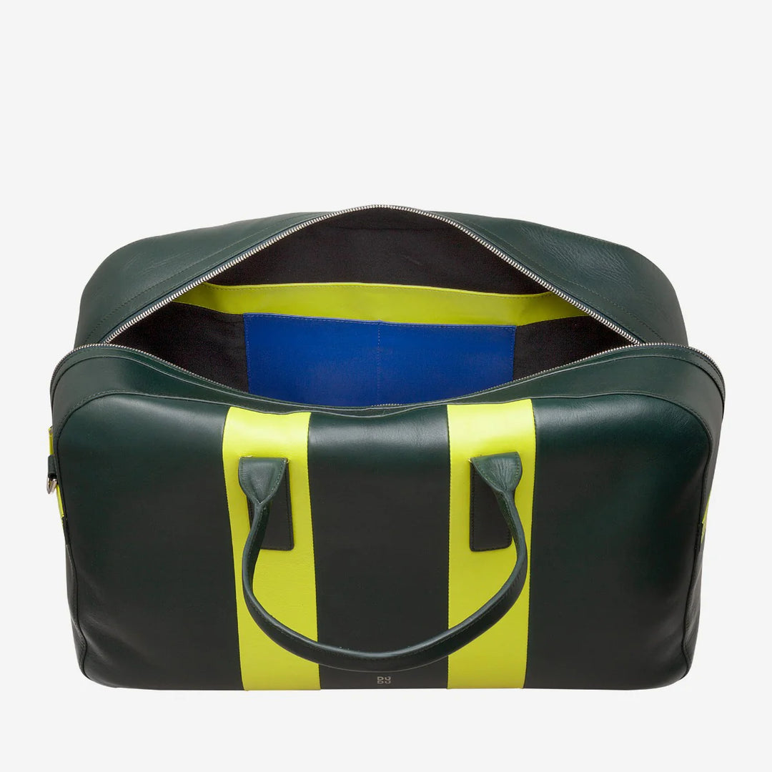 DUDU Leder-Reise-Umhängetasche, Wochenend-Sporttasche für Männer und Frauen, 32 l, groß, 49 cm, Wochenend-Reisetasche