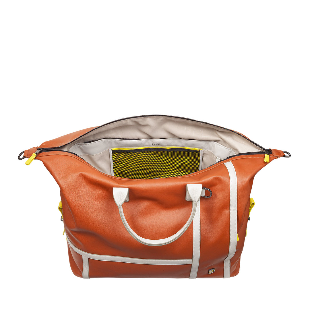 DUDU Tennis-Sporttasche aus Leder, 28 Liter, limitierte Auflage, abnehmbarer Schultergurt, Reißverschluss, Weekender für Reisen, Sporttasche aus Leder