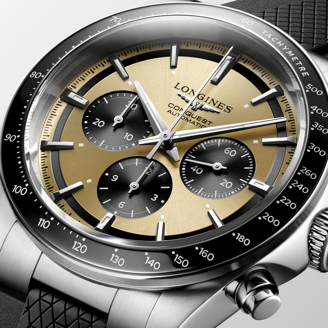 Longines orologio Conquest Chronograph 42 mm L3.835.4.32.9