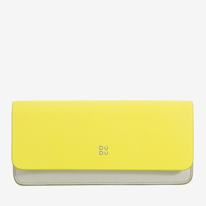 DUDU Eyeglasses and Sunglasses Case in Soft Genuine Leather with Magnetic Closure, Colorful Glasses Case